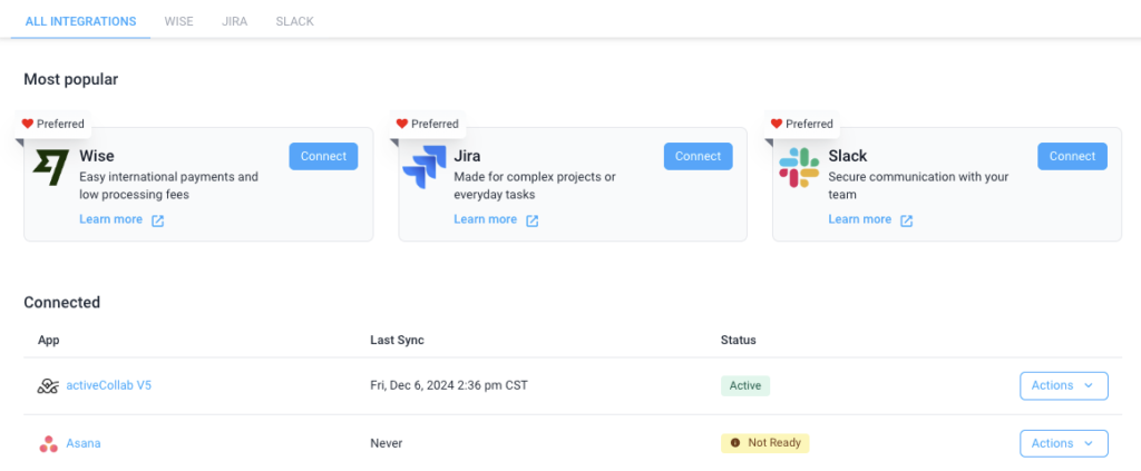 Integrations