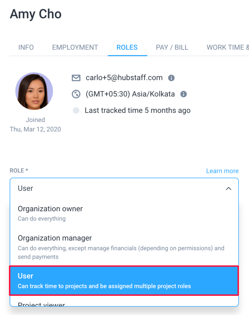 members roles role user