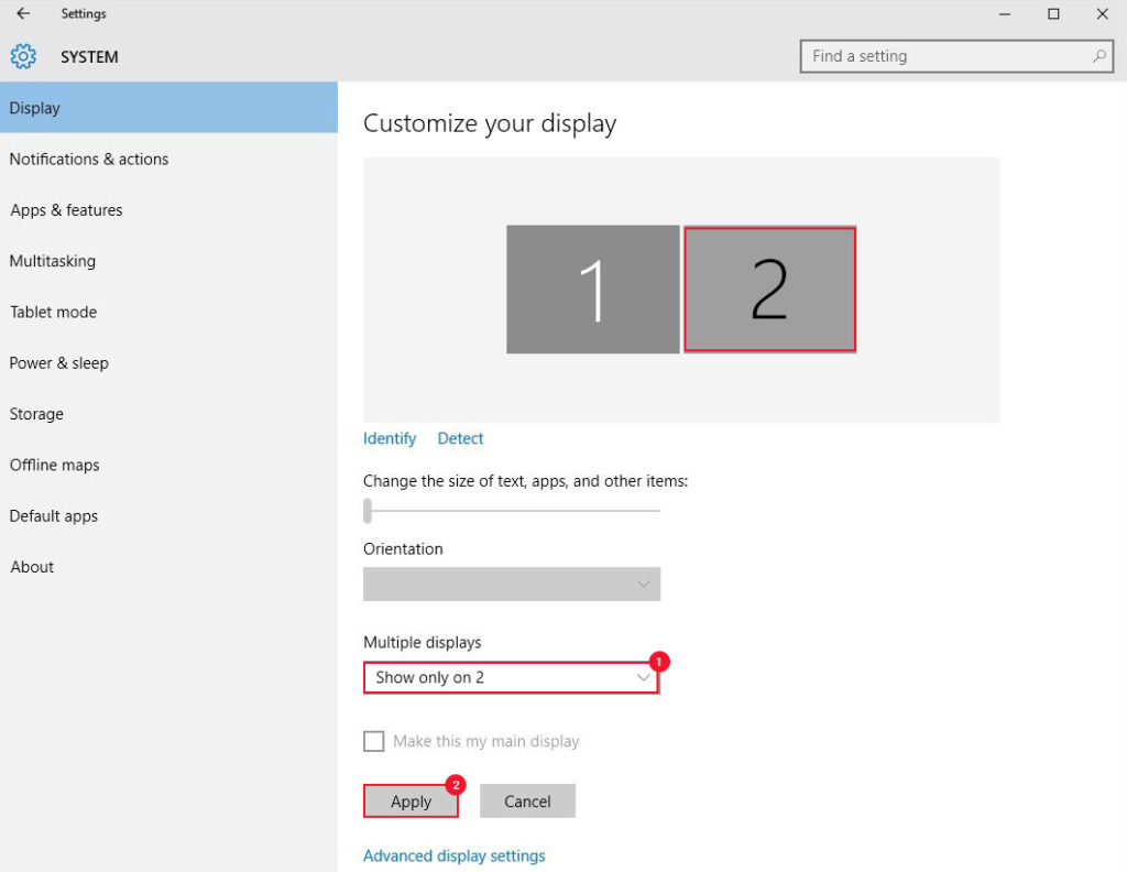multi display windows