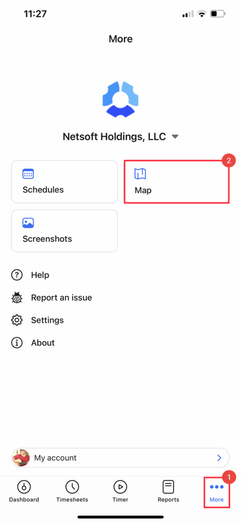 iOS more map