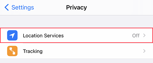ios location services off