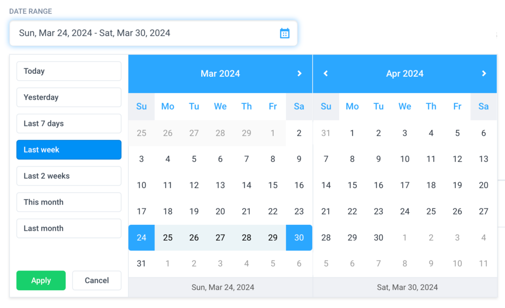 pay for hours calendar