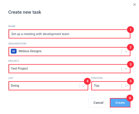 create new task