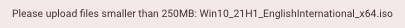 file size error