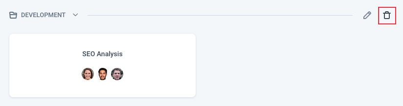 tasks folder delete trash button