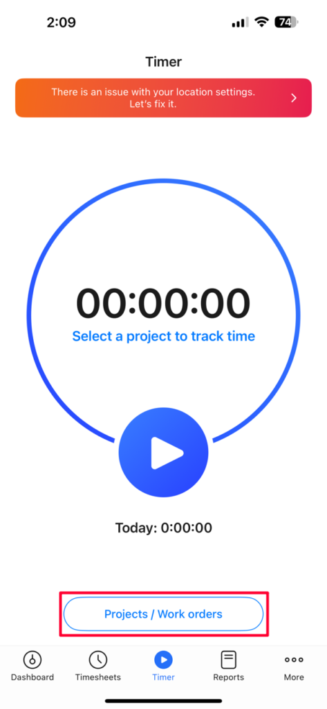 ios projects work orders