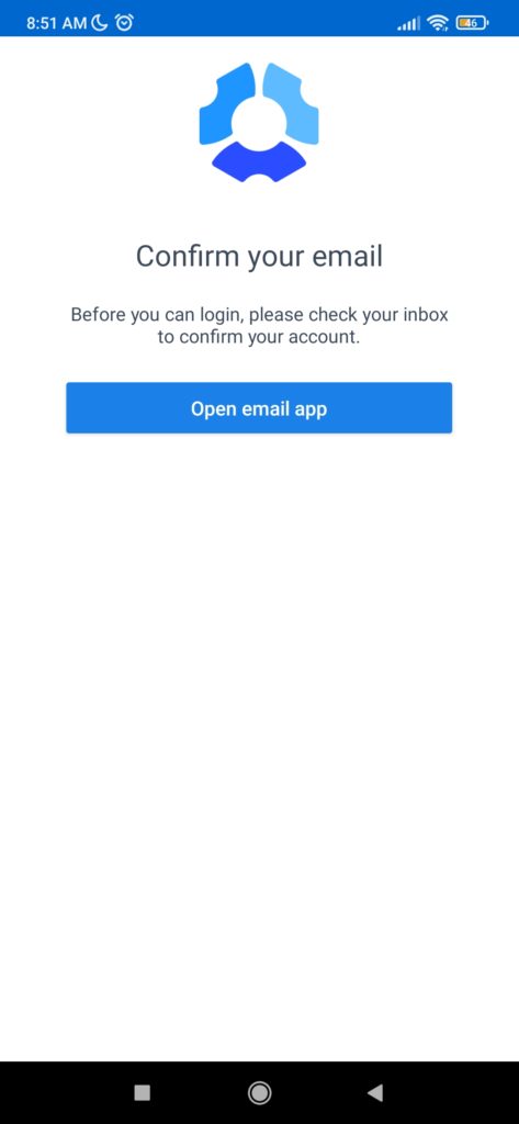Confirm email