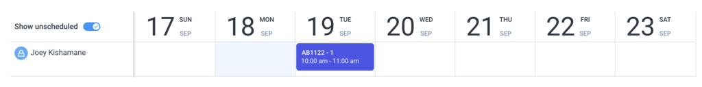 work order schedules