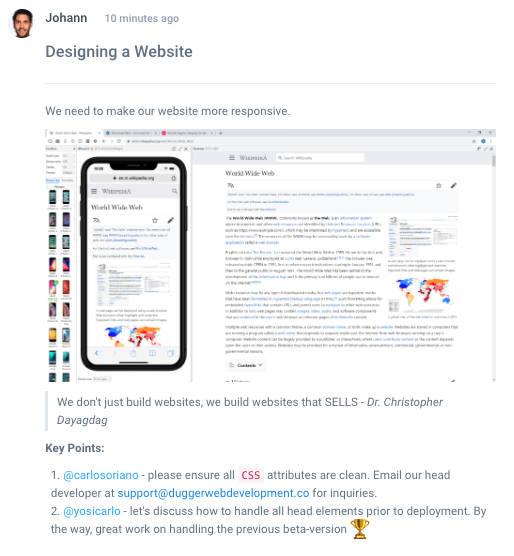 hubstaff markdown sample