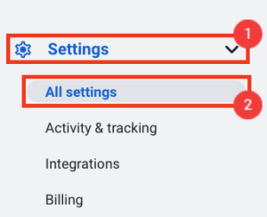 settings all settings