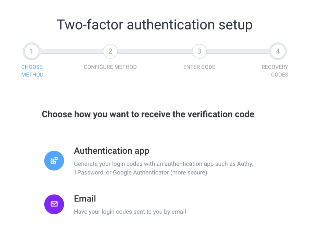authentication type