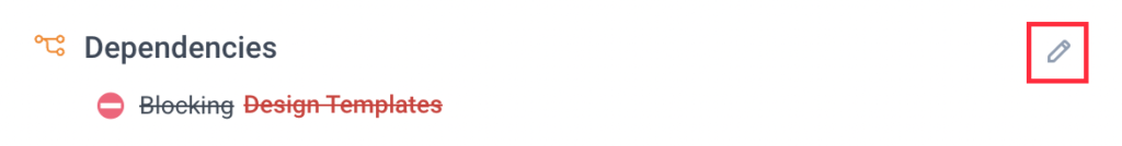 edit dependencies