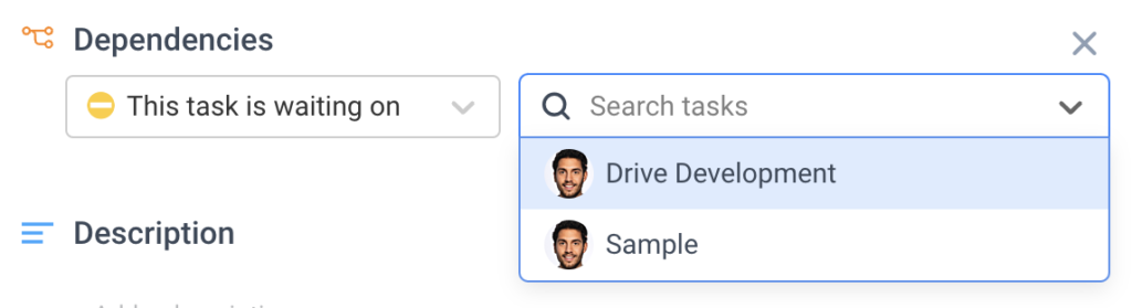 waiting on task selection