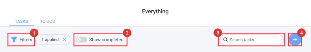 everything view filters