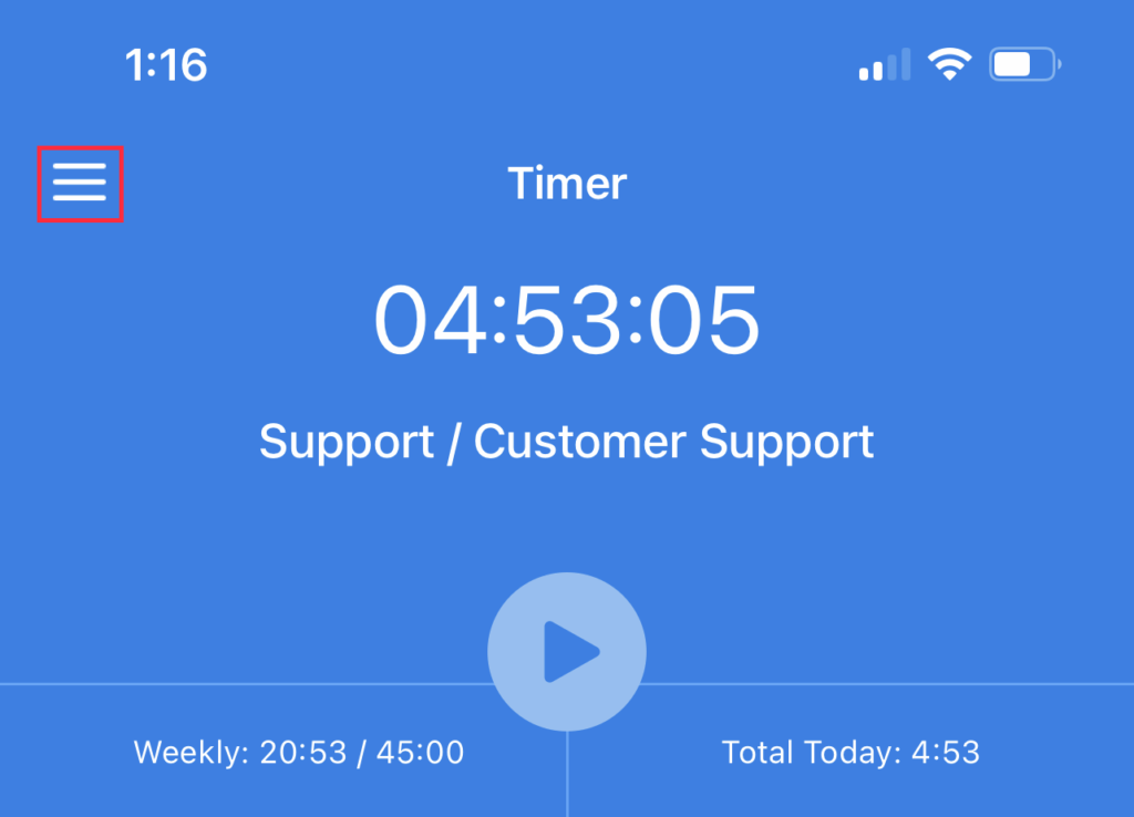 ios menu