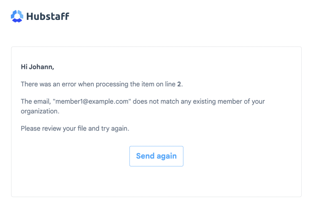 invalid email import