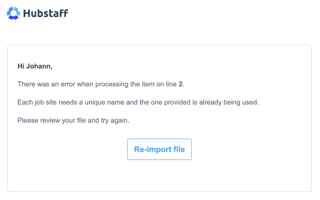 duplicate job sites