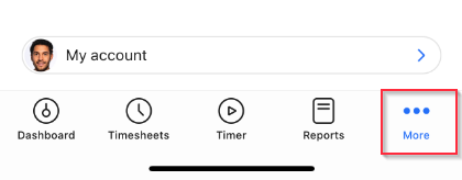 mobile app menu icon