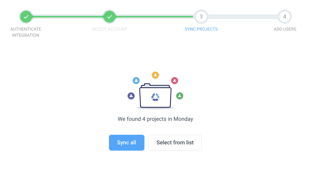monday connect projects