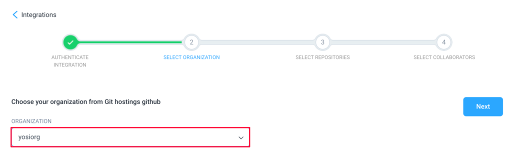 github choose repository