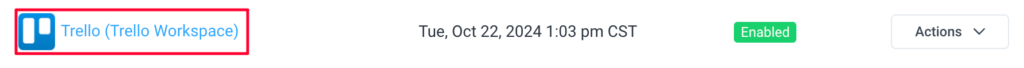 integration name